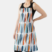 Tablier Rétro du milieu du siècle, goutte forme motif. (Insitu)