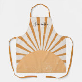 Tablier Retro Elegant Stylish Sun Burst Sunset (Recto)