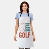 Tablier Retro Grunge Golf (Porté)