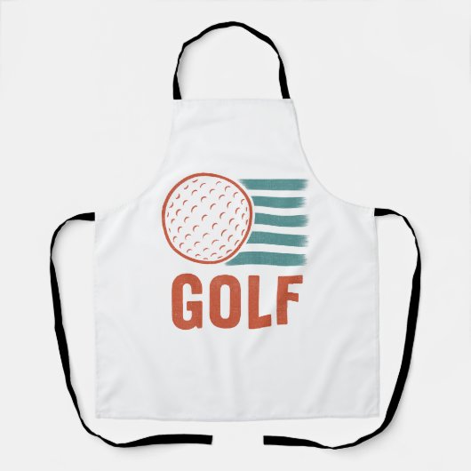 Tablier Retro Grunge Golf (Recto)