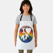 Tablier Retro I Love Roller Ski Revêtu (Insitu)
