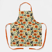 Tablier Retro Jack O Lanterns Halloween (Recto)