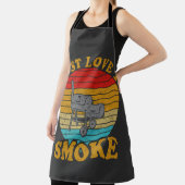 Tablier Rétro J'Aime Juste Fumer Le T-Shirt Grill BBQ (Insitu)