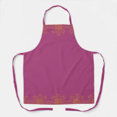 Tablier Retro Mandala Boysenberry Moyen Apron (Recto)