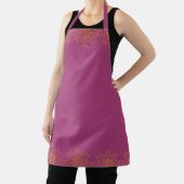 Tablier Retro Mandala Boysenberry Moyen Apron (Insitu)