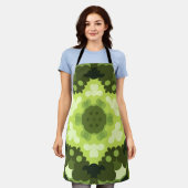 Tablier Retro Mandala Green (Porté)