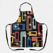 Tablier Retro Mid-Century Moderne Abstrait (Recto)