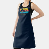 Tablier Retro moderne coucher de soleil papa de filles Per (Insitu)