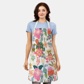 Tablier Retro Moderne tendance vacances de Noël saisonnièr (Porté)