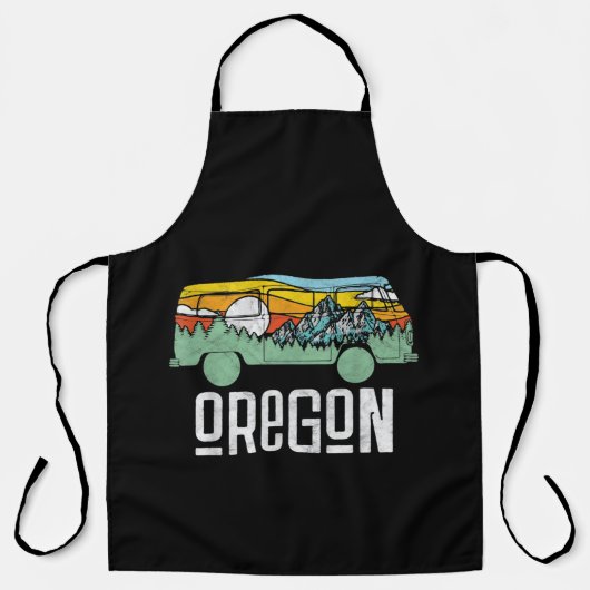 Tablier Retro Oregon Outdoor Hippie Van Nature (Recto)
