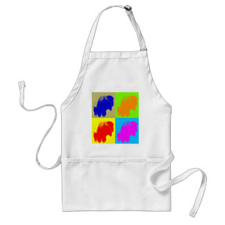 Tablier Retro Pop Art Bison Buffalo