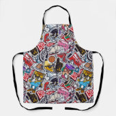 Tablier Retro Pop Culture Apron - Amusants & Vibrants Desi (Recto)