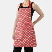 TABLIER RETRO RED POLKA DOT KITCHEN APRON (Insitu)