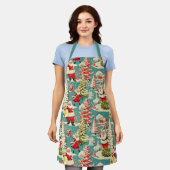 Tablier Retro Santa Wonderland 2 (Porté)