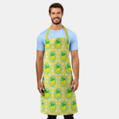Tablier Retro Sunny Lemon Yellow Spring Green (Porté)