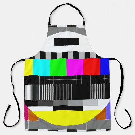 Tablier Retro TV pas d'illustration de signal. (Recto)