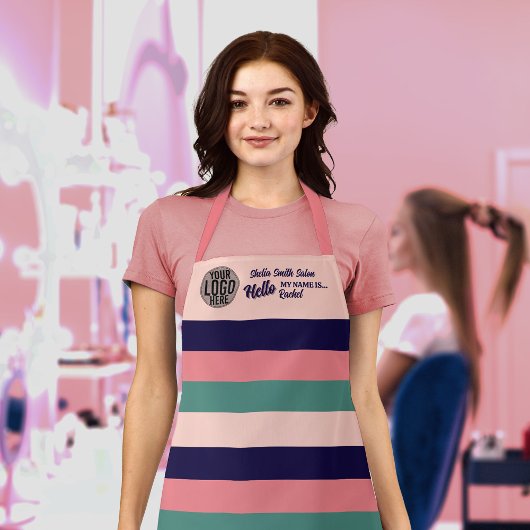 Tablier Retro Typographie Cool Logo d'entreprise