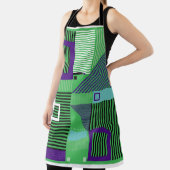 Tablier Retro vintage memphis style mode motif. Illus (Insitu)