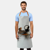 Tablier Réunion de canards-fusiliers à capuchon à l'étang (Porté)