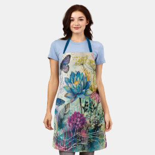 Tablier Rêve Aquatique Floral Vibrant