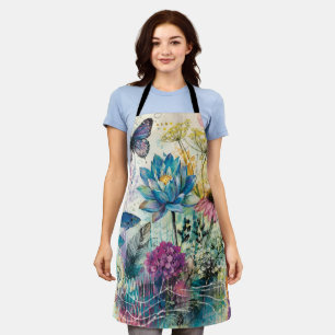 Tablier Rêve Aquatique Floral Vibrant