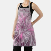 Tablier Rêve de fleur rose fractale, Imaginaire floral Mei (Insitu)