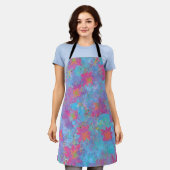 Tablier Rêve rose et turquoise (Porté)