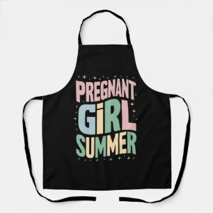 Tablier Révélation de grossesse Fille enceinte Fête prénat