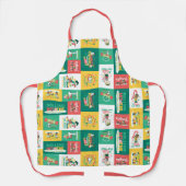 Tablier Rêves de menthe à cacahuètes | Motif de vacances (Recto)