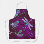 Tablier Rêves pourpres de libellules (Recto)