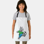 Tablier Rhino comme joueur de football avec Soccer (Insitu)