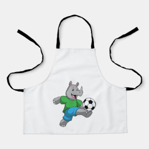 Tablier Rhino comme joueur de football avec Soccer