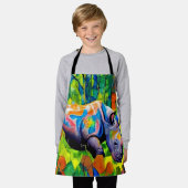 Tablier Rhino reflétant le feuillage (Porté)