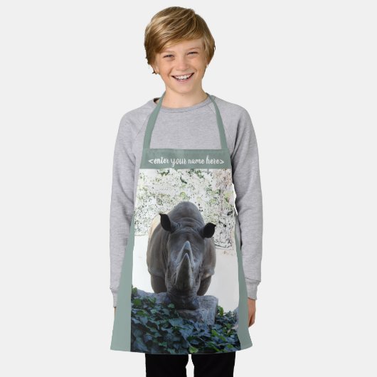 tablier _ rhinocéros (Porté)