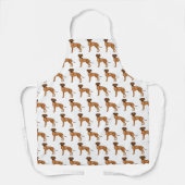 Tablier Rhodesian Ridgeback Brown Africain Lion Dog Motif (Recto)