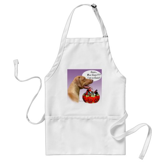 Tablier Rhodesian Ridgeback Halloween Candy (Devant)