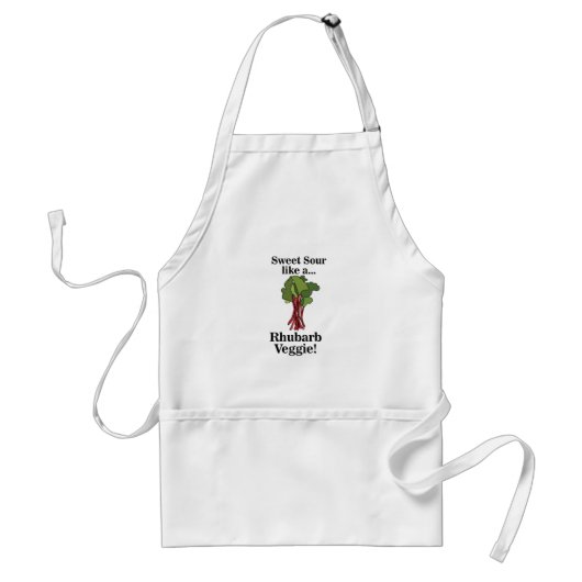 Tablier Rhubarbe Légume Nourriture Drôle (Devant)