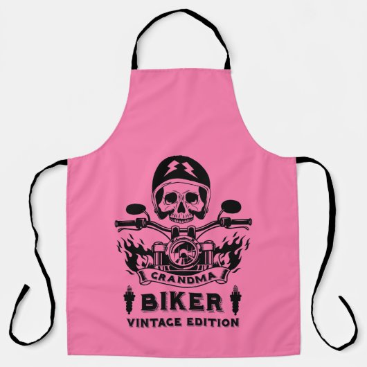 Tablier Rider moto Grandma (Recto)