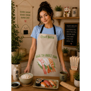 Tablier Riz et brillance, sushi