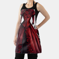 Robe et talons rouges victoriens | Antique Rose Go