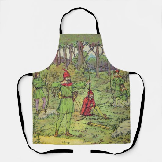 Tablier Robin des Bois dans la forêt  (Recto)