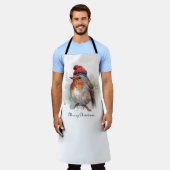 Tablier Robin Winter Delight, sur mesure (Porté)