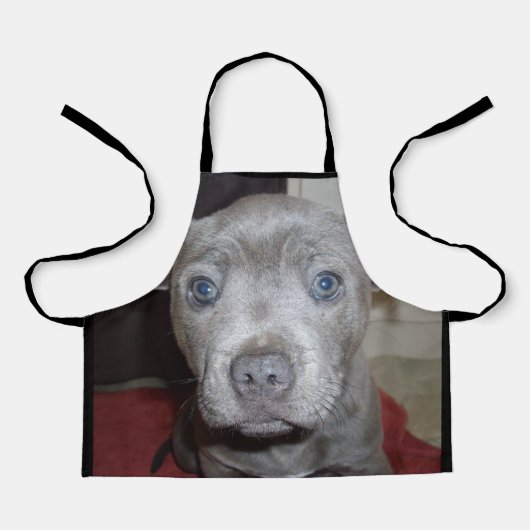 Tablier Robot bleu, Apon d'impression intégrale pour enfan (Recto)