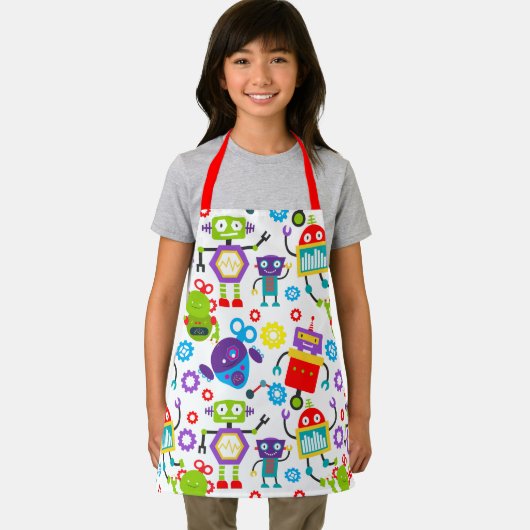 Tablier Robot de dessin pour enfants (Insitu)