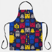 Tablier Robots de caricature pour enfants (Recto)