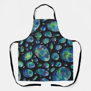 Tablier Roches Turquoise dans l'espace Oeuvre originale
