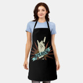 Tablier Rock Band 80's rock and roll Music Lover Rockb (Porté)