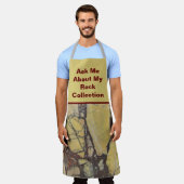 Tablier Rock Collector Humoristique Jaune Rouge Marbré Pie (Porté)