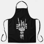 Tablier Rock & Roll Skeleton Guitare MuAll-Over Imprimer E (Recto)