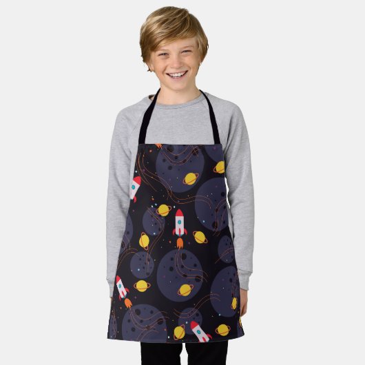 Tablier Rocket in Space Motif (Porté)